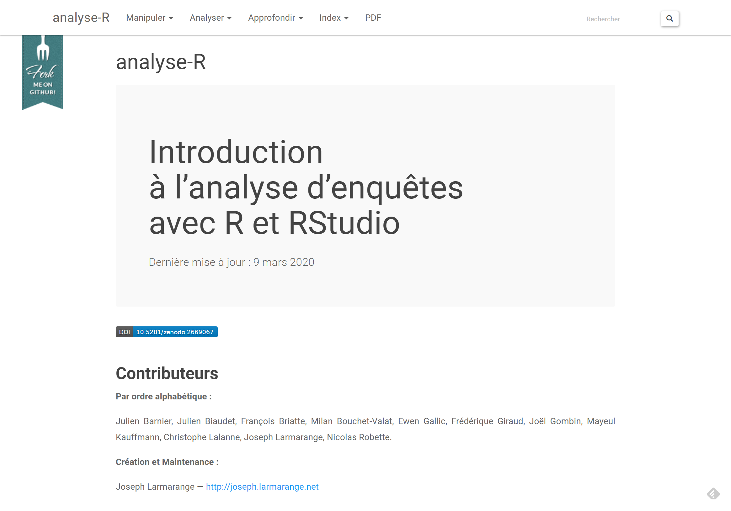 Le site analyse-R