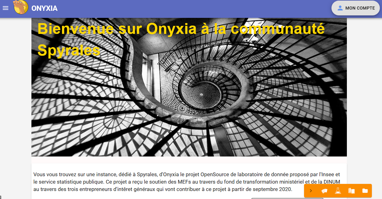 Premiers pas avec Onyxia la plateforme datascience de l'Insee